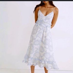 Madewell Ruffle Cami Dress in Sunflower Season size 2